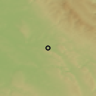 Shaded relief of the 50 km around Doudleby nad Orlicí, drawn from the GMTED2010 grid