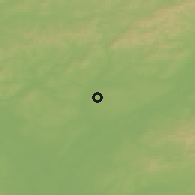 Shaded relief of the 50 km around Dubňany, drawn from the GMTED2010 grid