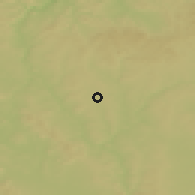 Shaded relief of the 50 km around Bernartice, drawn from the GMTED2010 grid