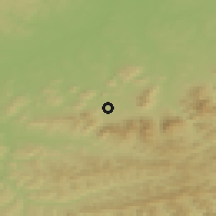 Shaded relief of the 50 km around Frenštát pod Radhoštěm, drawn from the GMTED2010 grid
