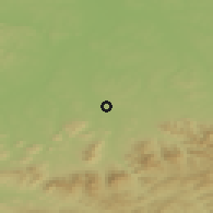 Shaded relief of the 50 km around Frýdek-Místek, drawn from the GMTED2010 grid