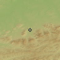 Shaded relief of the 50 km around Frýdlant nad Ostravicí, drawn from the GMTED2010 grid