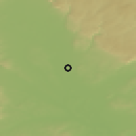 Shaded relief of the 50 km around Grygov, drawn from the GMTED2010 grid