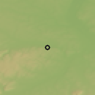 Shaded relief of the 50 km around Háj ve Slezsku, drawn from the GMTED2010 grid