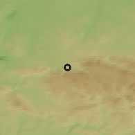 Shaded relief of the 49 km around Hejnice, drawn from the GMTED2010 grid
