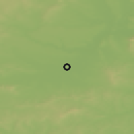 Shaded relief of the 50 km around Hevlín, drawn from the GMTED2010 grid