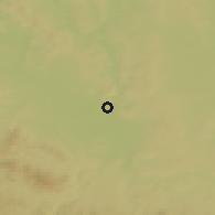 Shaded relief of the 50 km around Hluboká nad Vltavou, drawn from the GMTED2010 grid