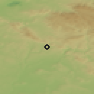 Shaded relief of the 49 km around Hodkovice nad Mohelkou, drawn from the GMTED2010 grid