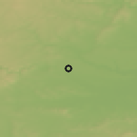 Shaded relief of the 50 km around Hodonice, drawn from the GMTED2010 grid