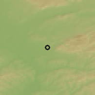 Shaded relief of the 50 km around Holešov, drawn from the GMTED2010 grid