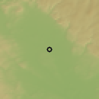 Shaded relief of the 50 km around Horka nad Moravou, drawn from the GMTED2010 grid