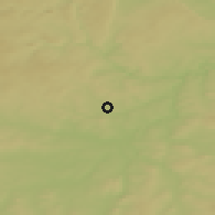Shaded relief of the 50 km around Horní Bříza, drawn from the GMTED2010 grid