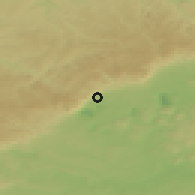Shaded relief of the 49 km around Horní Jiřetín, drawn from the GMTED2010 grid
