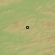 Shaded relief of the 50 km around Hošt'álková, drawn from the GMTED2010 grid
