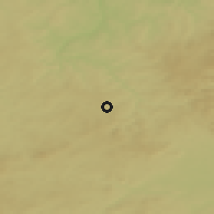Shaded relief of the 49 km around Hranice, drawn from the GMTED2010 grid