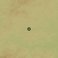 Shaded relief of the 50 km around Blatná, drawn from the GMTED2010 grid