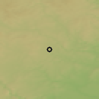 Shaded relief of the 50 km around Hrotovice, drawn from the GMTED2010 grid