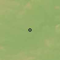 Shaded relief of the 50 km around Hrušovany nad Jevišovkou, drawn from the GMTED2010 grid