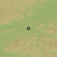 Shaded relief of the 50 km around Hustopeče nad Bečvou, drawn from the GMTED2010 grid