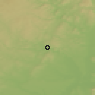 Shaded relief of the 50 km around Ivančice, drawn from the GMTED2010 grid