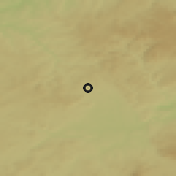 Shaded relief of the 49 km around Aš, drawn from the GMTED2010 grid