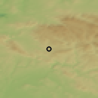 Shaded relief of the 49 km around Jablonec nad Nisou, drawn from the GMTED2010 grid