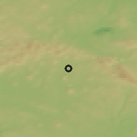 Shaded relief of the 49 km around Jablonné v Podještědí, drawn from the GMTED2010 grid
