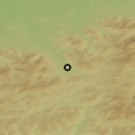 Shaded relief of the 50 km around Jablunkov, drawn from the GMTED2010 grid