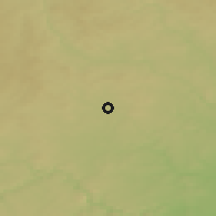 Shaded relief of the 50 km around Jaroměřice nad Rokytnou, drawn from the GMTED2010 grid