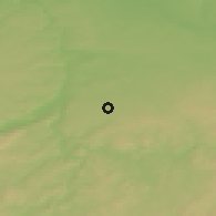 Shaded relief of the 50 km around Jesenice, drawn from the GMTED2010 grid