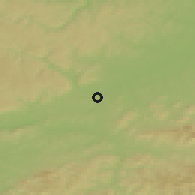 Shaded relief of the 50 km around Jeseník nad Odrou, drawn from the GMTED2010 grid