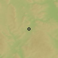 Shaded relief of the 50 km around Jevíčko, drawn from the GMTED2010 grid