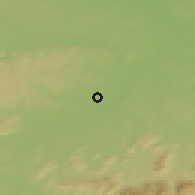 Shaded relief of the 50 km around Jistebník, drawn from the GMTED2010 grid