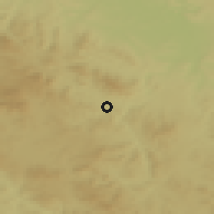 Shaded relief of the 50 km around Kájov, drawn from the GMTED2010 grid