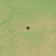 Shaded relief of the 50 km around Kamenice, drawn from the GMTED2010 grid