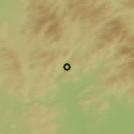 Shaded relief of the 50 km around Bohdíkov, drawn from the GMTED2010 grid
