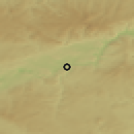 Shaded relief of the 49 km around Karlovy Vary, drawn from the GMTED2010 grid