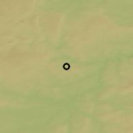 Shaded relief of the 50 km around Kaznějov, drawn from the GMTED2010 grid