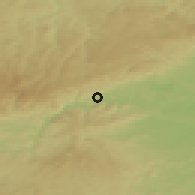 Shaded relief of the 49 km around Klášterec nad Ohří, drawn from the GMTED2010 grid