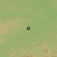 Shaded relief of the 50 km around Klimkovice, drawn from the GMTED2010 grid