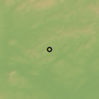 Shaded relief of the 50 km around Klobouky u Brna, drawn from the GMTED2010 grid