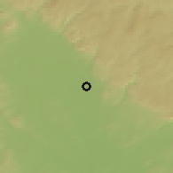 Shaded relief of the 50 km around Bohuňovice, drawn from the GMTED2010 grid