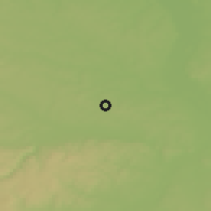 Shaded relief of the 50 km around Kobeřice, drawn from the GMTED2010 grid