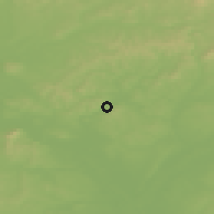 Shaded relief of the 50 km around Kobylí, drawn from the GMTED2010 grid