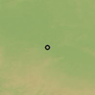 Shaded relief of the 50 km around Kolín, drawn from the GMTED2010 grid
