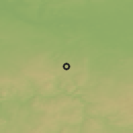 Shaded relief of the 50 km around Kostelec nad Černými Lesy, drawn from the GMTED2010 grid