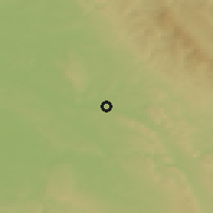 Shaded relief of the 50 km around Kostelec nad Orlicí, drawn from the GMTED2010 grid