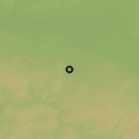 Shaded relief of the 50 km around Kouřim, drawn from the GMTED2010 grid