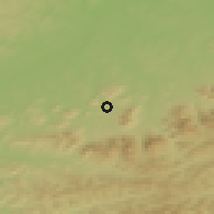 Shaded relief of the 50 km around Kozlovice, drawn from the GMTED2010 grid