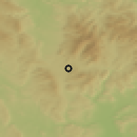 Shaded relief of the 50 km around Králíky, drawn from the GMTED2010 grid